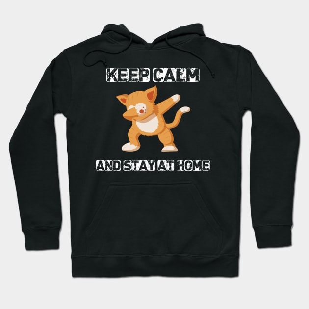 keep calm and stay home Hoodie by ARRIGO